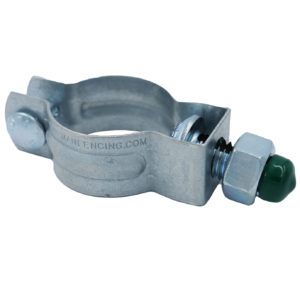 livestock panel connector for t-post, side view